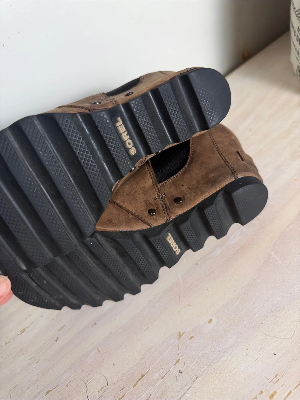 Sorel sturdy leather
